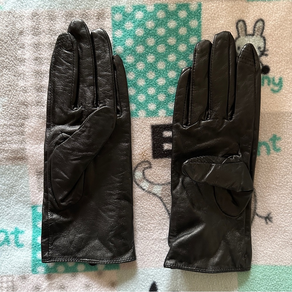Target Limited Edition black leather gloves